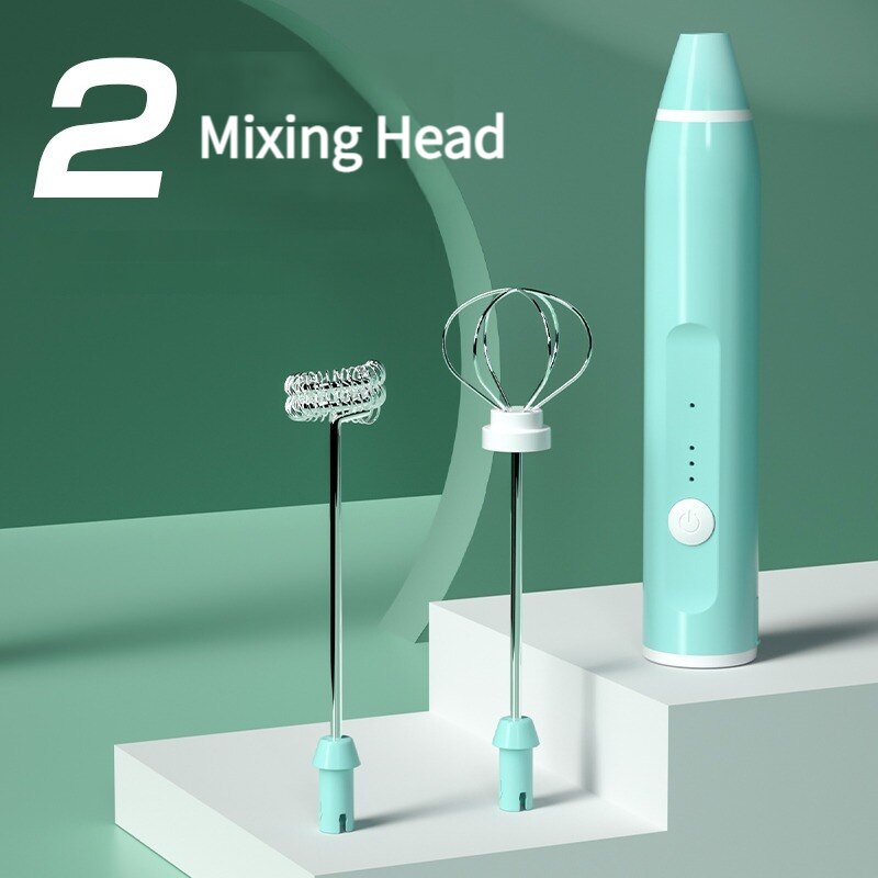 1 PCS Electric Milk Frother Po - Portable Blender Usb Rechargeable recension och pris