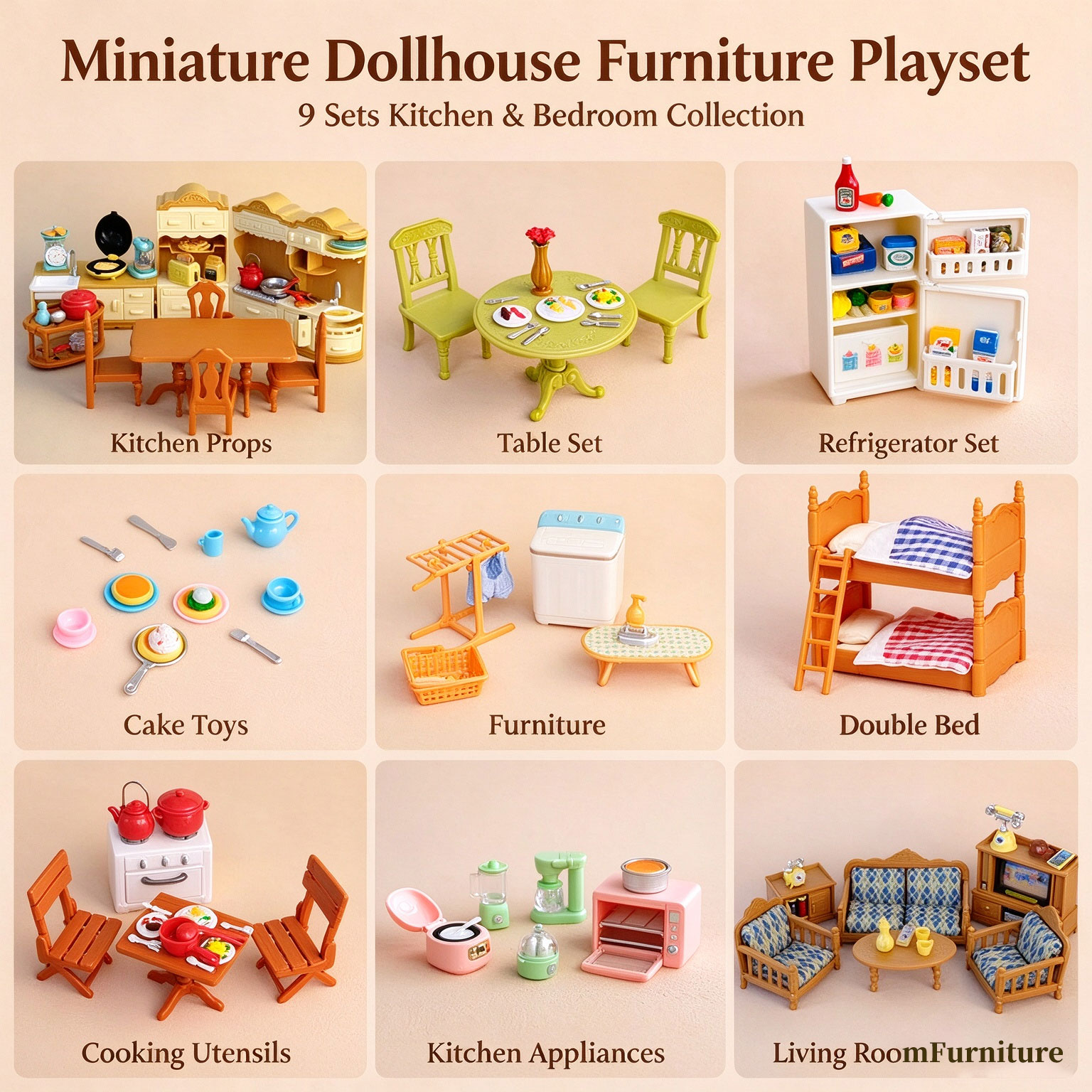 1:12 Dollhouse Miniature Furni - Small Appliances recension och pris